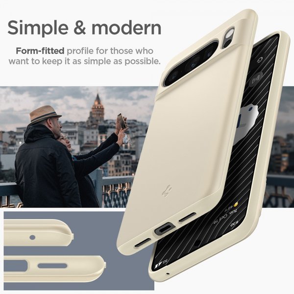 Spigen Google Pixel 8 Pro Skal Thin Fit Mute Beige