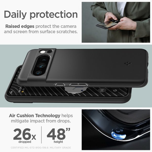 Spigen Google Pixel 8 Pro Skal Thin Fit Svart