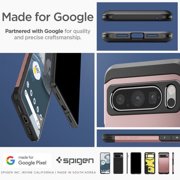 Spigen Google Pixel 8 Pro Skal Tough Armor Rose Gold