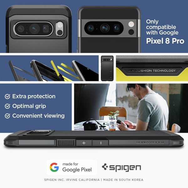 Spigen Google Pixel 8 Pro Skal Tough Armor Svart