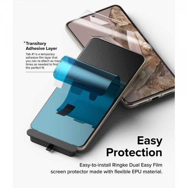 Ringke Google Pixel 8 Pro Skärmskydd Dual Easy Film 2-pack