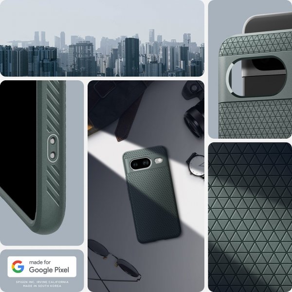 Spigen Google Pixel 8 Skal Liquid Air Abyss Green