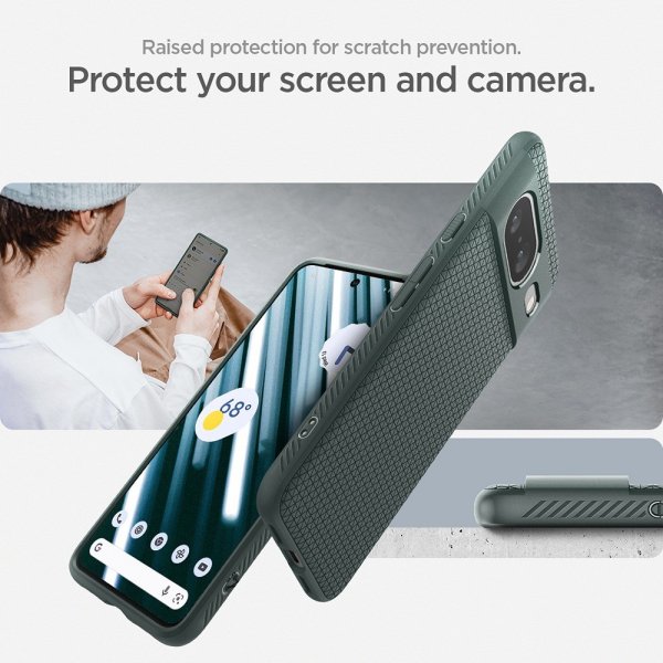 Spigen Google Pixel 8 Skal Liquid Air Abyss Green