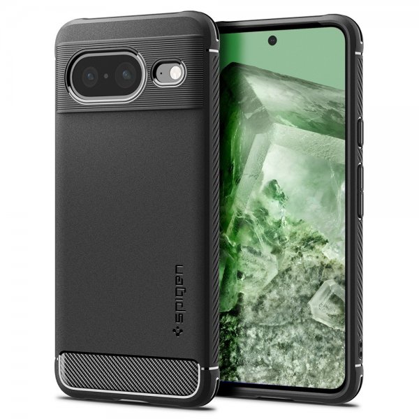 Spigen Google Pixel 8 Skal Rugged Armor Matte Black