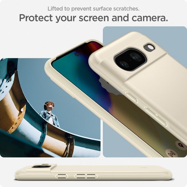 Spigen Google Pixel 8 Skal Thin Fit Mute Beige