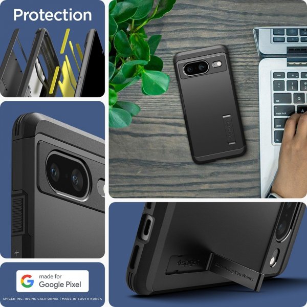 Spigen Google Pixel 8 Skal Tough Armor Svart