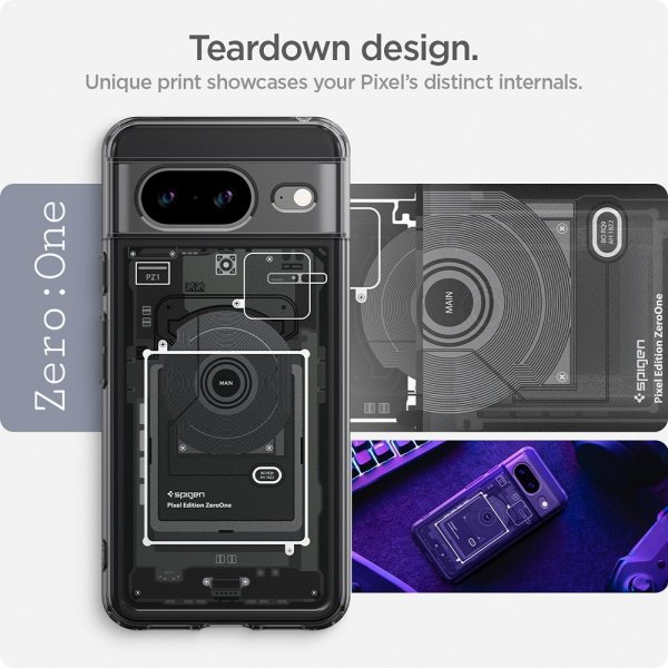 Spigen Google Pixel 8 Skal Ultra Hybrid Zero One Svart