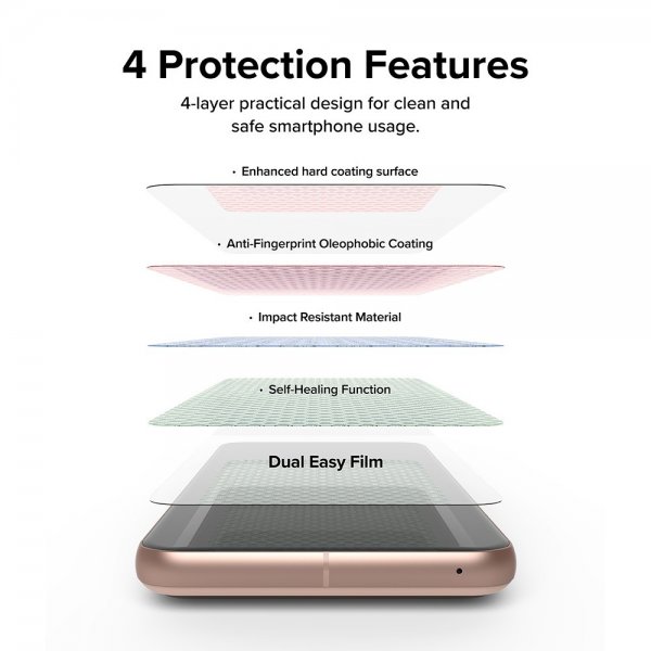 Ringke Google Pixel 8 Skärmskydd Dual Easy Film 2-pack