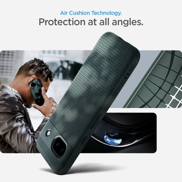 Spigen Google Pixel 8a Skal Liquid Air Abyss Green