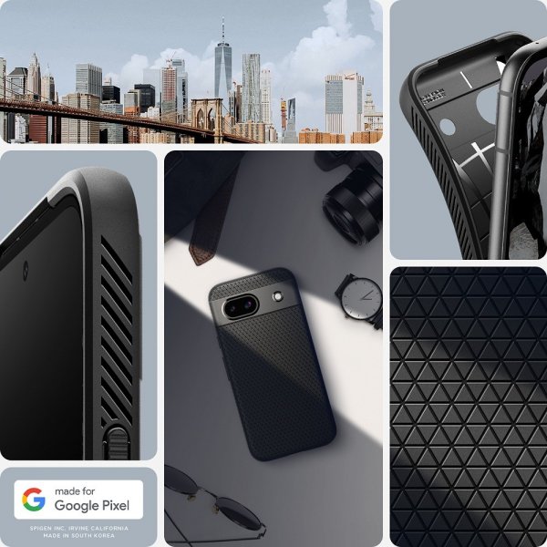Spigen Google Pixel 8a Skal Liquid Air Matte Black