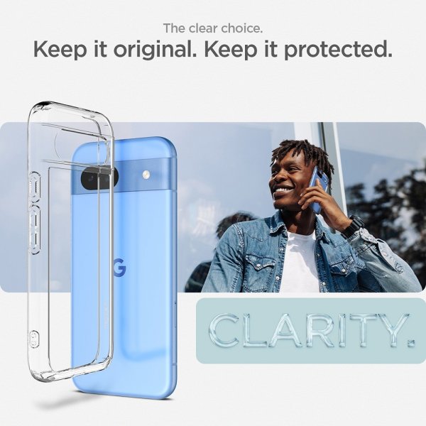 Spigen Google Pixel 8a Skal Ultra Hybrid Crystal Clear