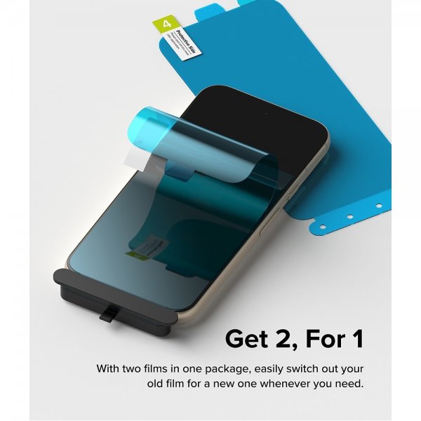 Ringke Google Pixel 8a Skärmskydd Dual Easy Film 2-pack