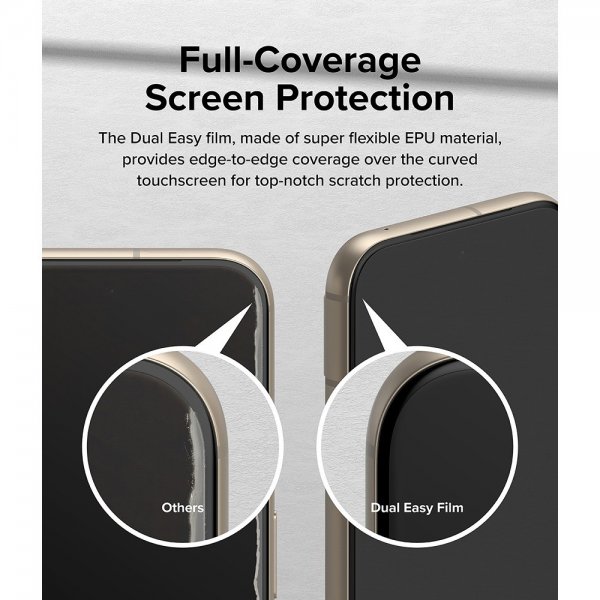 Ringke Google Pixel 8a Skärmskydd Dual Easy Film 2-pack