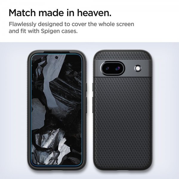 Spigen Google Pixel 8a Skärmskydd GLAS.tR ALIGNmaster 2-pack