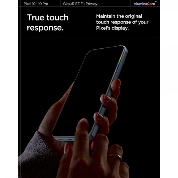 Spigen Google Pixel 9/9 Pro/Pixel 10/10 Pro Skärmskydd GLAS.tR EZ Fit Privacy 2-pack