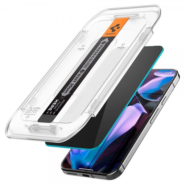 Spigen Google Pixel 9/9 Pro/Pixel 10/10 Pro Skärmskydd GLAS.tR EZ Fit Privacy 2-pack