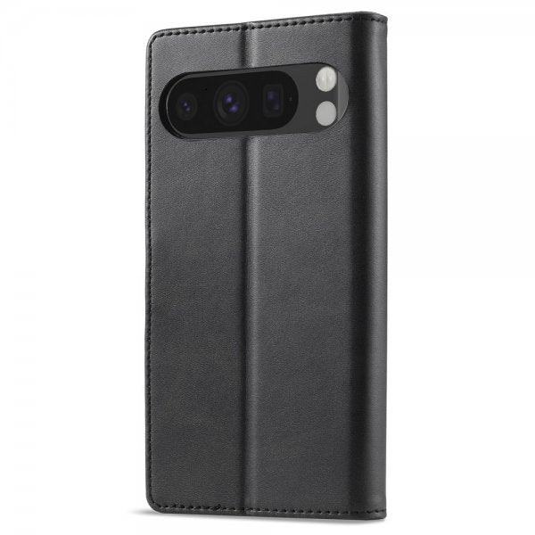 Lc.Imeeke Google Pixel 9/Pixel 9 Pro Fodral med Kortfack Stativfunktion Svart