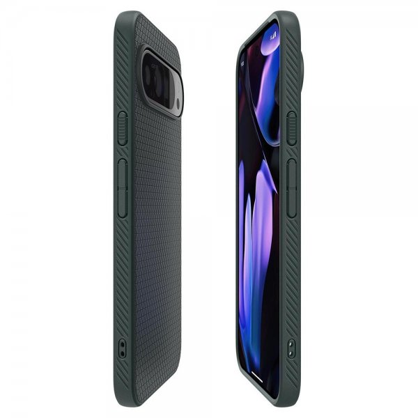 Spigen Google Pixel 9/Pixel 9 Pro Skal Liquid Air Abyss Green
