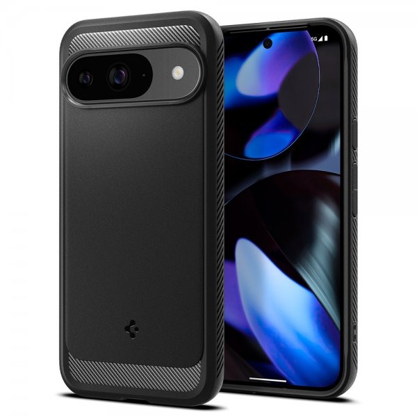 Spigen Google Pixel 9/Pixel 9 Pro Skal Rugged Armor Matte Black