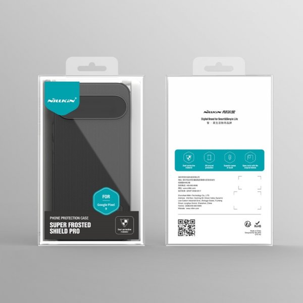Nillkin Google Pixel 9/Pixel 9 Pro Skal Super Frosted Shield Pro Svart
