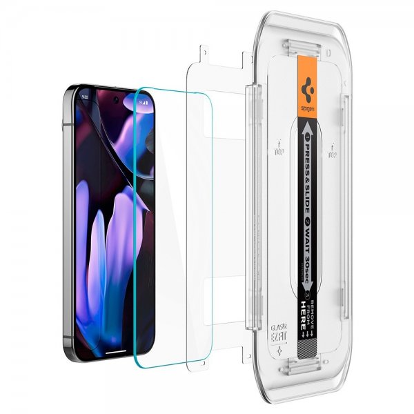 Spigen Google Pixel 9/9 Pro/Pixel 10/10 Pro Skärmskydd GLAS.tR EZ Fit 2-pack