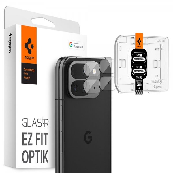 Spigen Google Pixel 9 Pro Fold Kameraskydd Glas.tR EZ Fit Optik 2-pack