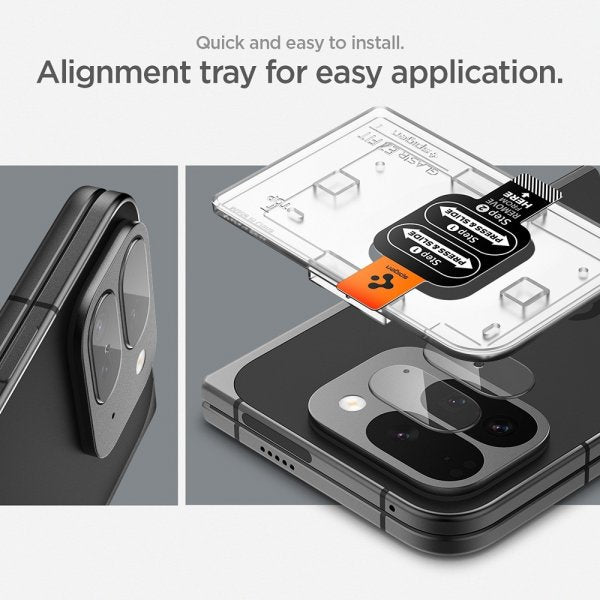 Spigen Google Pixel 9 Pro Fold Kameraskydd Glas.tR EZ Fit Optik 2-pack