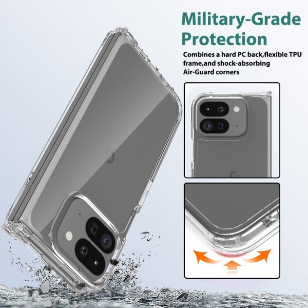 Google Pixel 9 Pro Fold Skal Transparent Transparent