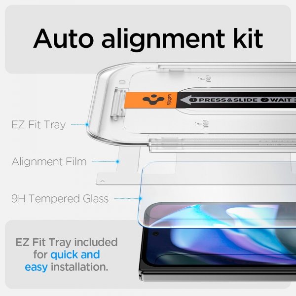 Spigen Google Pixel 9 Pro Fold Skärmskydd GLAS.tR EZ Fit 2-pack