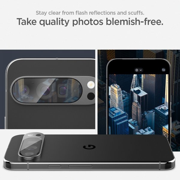 Spigen Google Pixel 9 Pro XL Kameraskydd Glas.tR EZ Fit Optik 2-pack