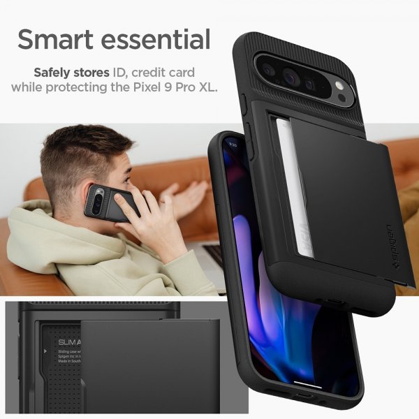 Spigen Google Pixel 9 Pro XL Skal Slim Armor CS Svart