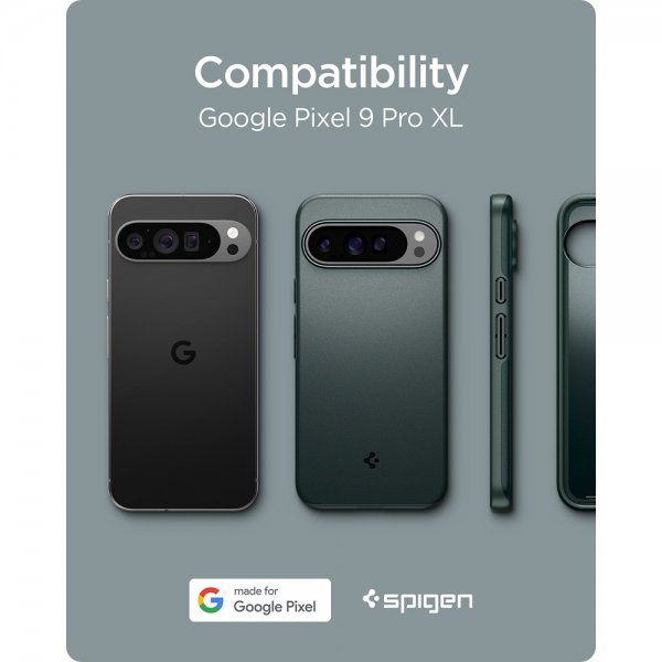 Spigen Google Pixel 9 Pro XL Skal Thin Fit Abyss Green