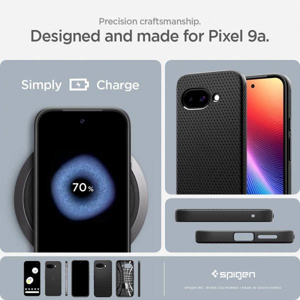 Spigen Google Pixel 9a Skal Liquid Air Matte Black