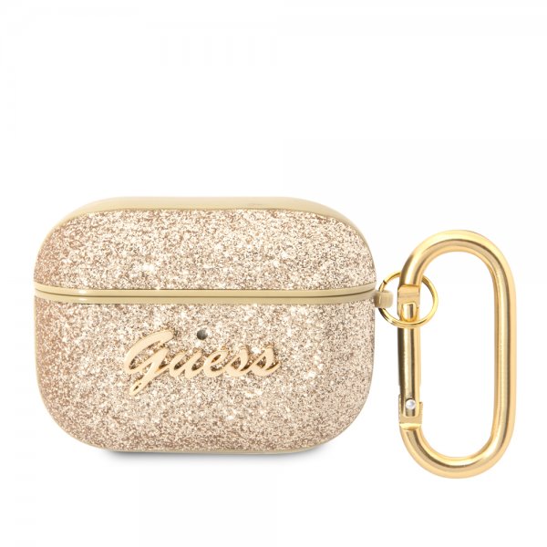 Guess AirPods Pro Skal Glitter Flakes Guld