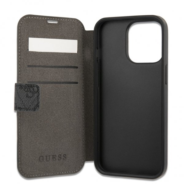 Guess iPhone 13 Pro Fodral Printed Stripe Grå