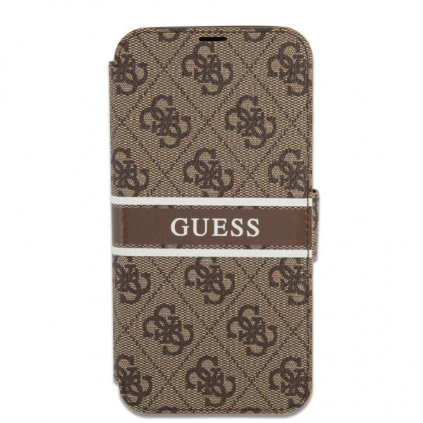 Guess iPhone 13 Mini Fodral Printed Stripe Brun
