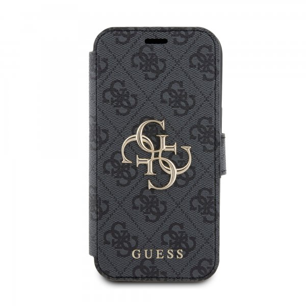 Guess iPhone 15 Plus Fodral 4G Logo Grå