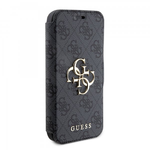Guess iPhone 15 Pro Max Fodral 4G Logo Grå