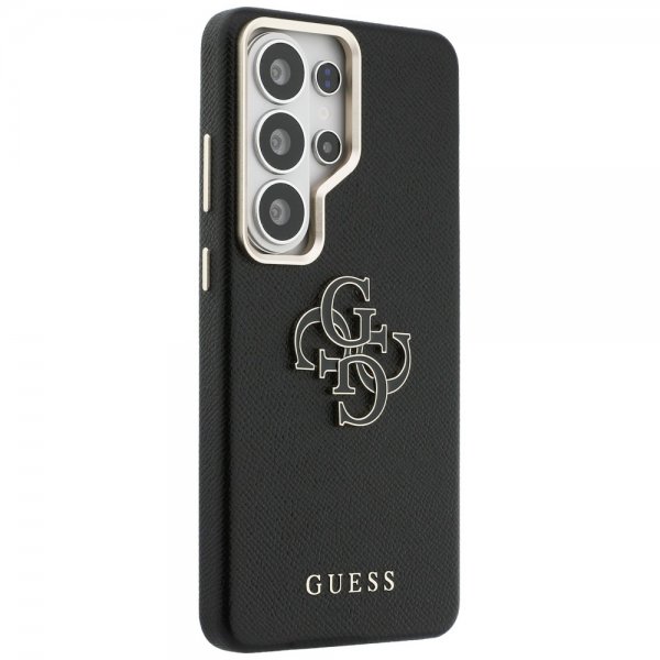 Guess Samsung Galaxy S26 Ultra Skal 4G Logo Grained Svart