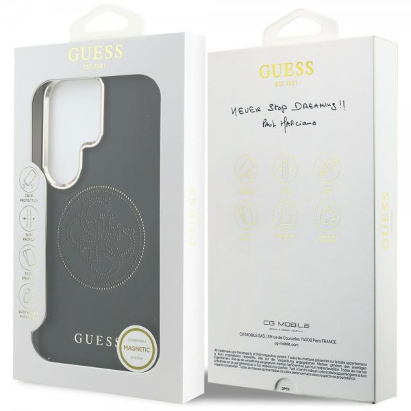Guess Samsung Galaxy S26 Ultra Skal Perforated Logo MagSafe Svart