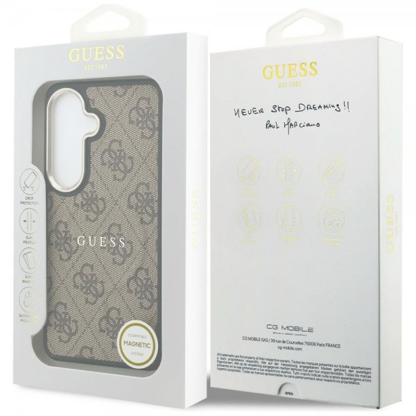 Guess Samsung Galaxy S26 Skal 4G Embossed MagSafe Brun