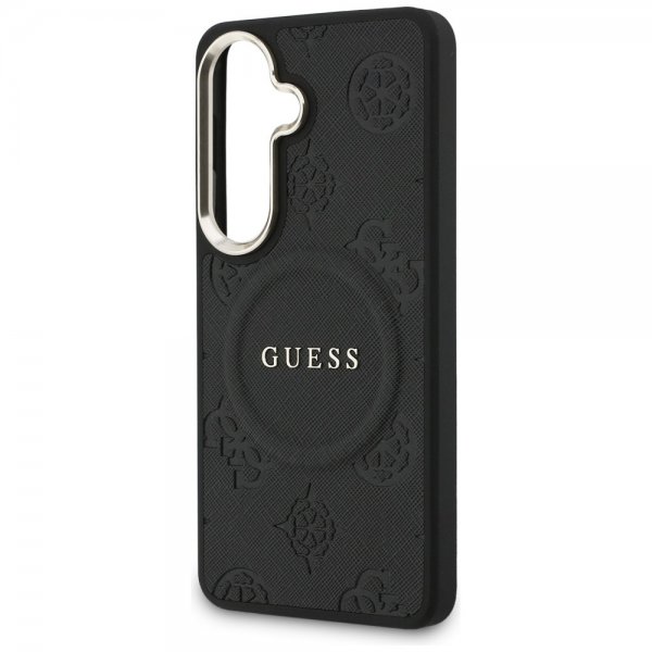 Guess Samsung Galaxy S26 Skal Saffiano Peony MagSafe Svart