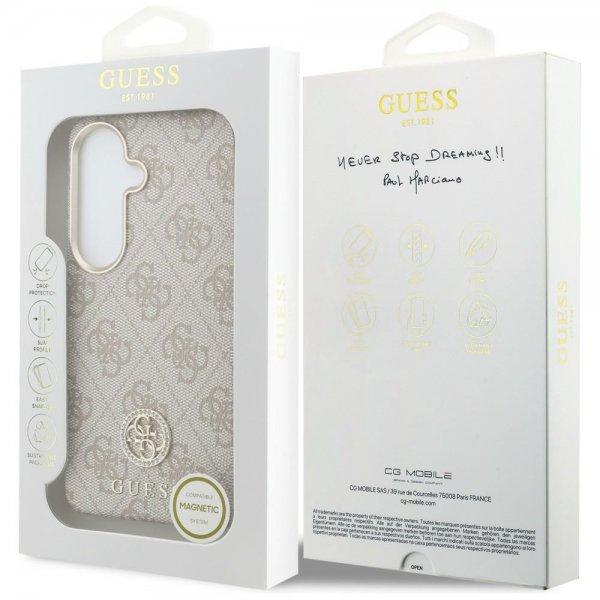 Guess Samsung Galaxy S26 Plus Skal 4G Round MagSafe Rosa