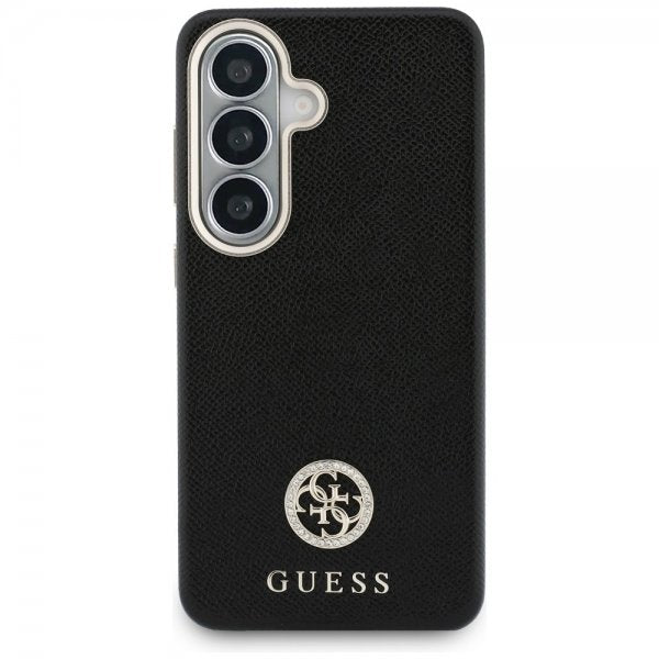 Guess Samsung Galaxy S26 Skal Rhinestone Logo MagSafe Svart