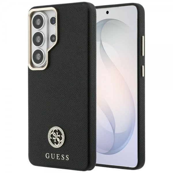 Guess Samsung Galaxy S26 Ultra Skal Rhinestone Logo MagSafe Svart