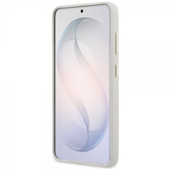 Guess Samsung Galaxy S26 Skal Rhinestone Logo MagSafe Beige