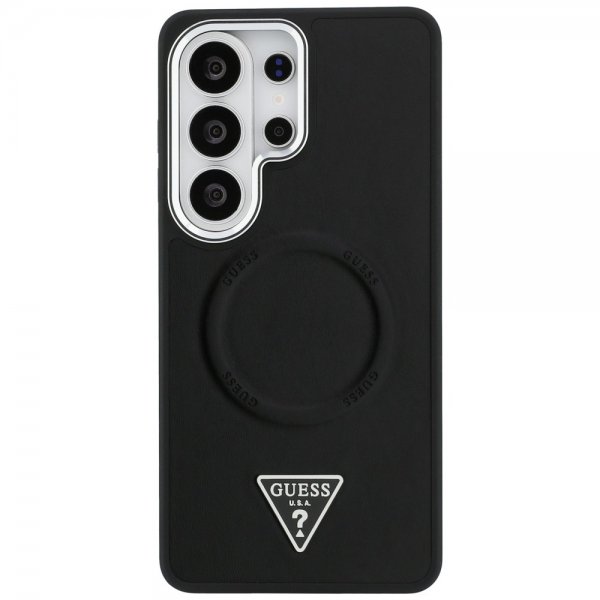 Guess Samsung Galaxy S26 Ultra Skal Triangle Logo Embossed MagSafe Svart