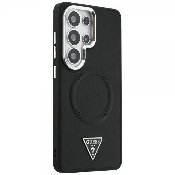 Guess Samsung Galaxy S26 Ultra Skal Triangle Logo Embossed MagSafe Svart