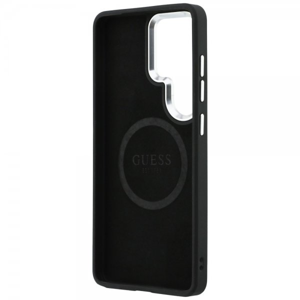 Guess Samsung Galaxy S26 Ultra Skal Triangle Logo Embossed MagSafe Svart