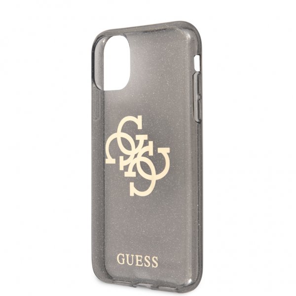 Guess iPhone 11 Skal Full Glitter Svart